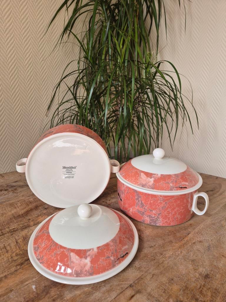 Villeroy & Boch Sienna Serveerschalen - Set van 2, Gebruikt, Ophalen of Verzenden, Schaal of Schalen, Overige stijlen