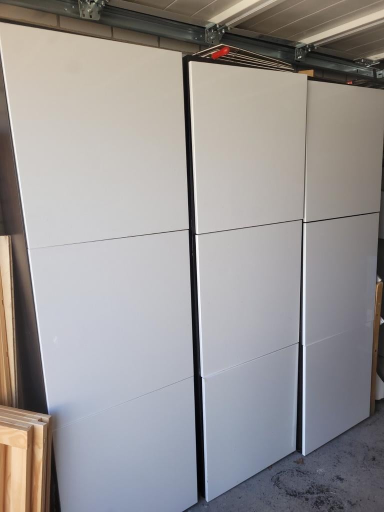 3x IKEA BESTÅ kasten zwart/wit - Amsterdam Noord, Ophalen, Gebruikt