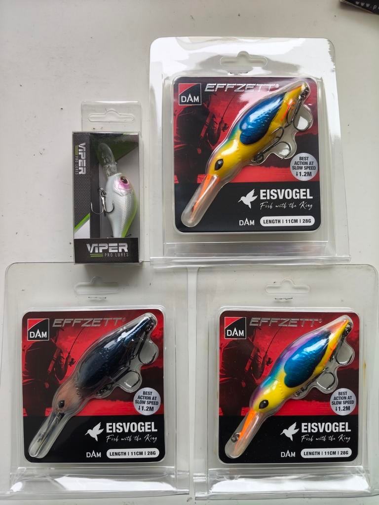 4 x verpakkingen pluggen, Watersport en Boten, Hengelsport | Roofvissen, Verzenden, Nieuw, Overige typen