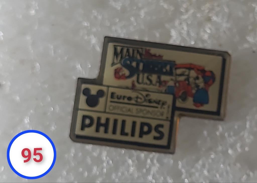 Philips Euro Disney Main Street USA pin, Verzamelen, Verzenden
