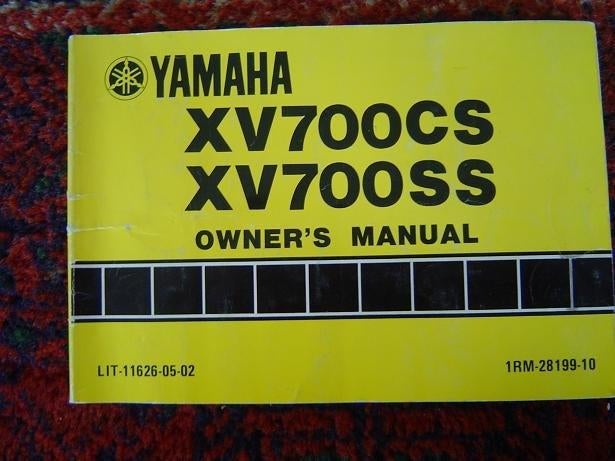 Yamaha XV700 CS SS 1985 motorcycle owner's manual XV 700, Ophalen of Verzenden, Yamaha