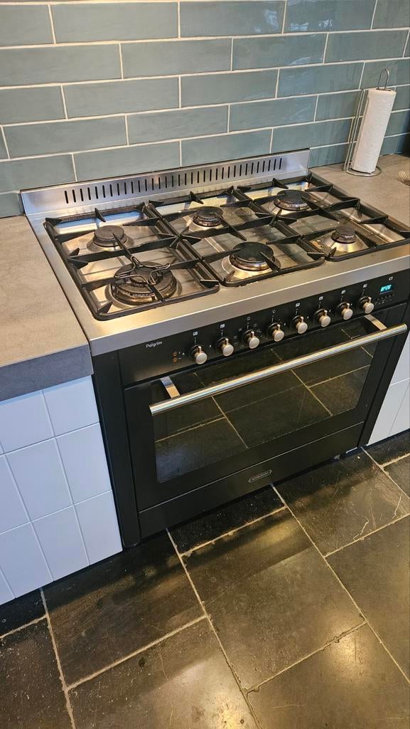 Pelgrim 6-pits gasfornuis met multifunctionele oven, Witgoed en Apparatuur, Fornuizen, Ophalen, Gebruikt, 60 cm of meer, Gas