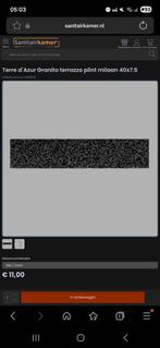 Terre d´Azur Granito terrazzo plint milaan 40x7.5, Ophalen, Nieuw
