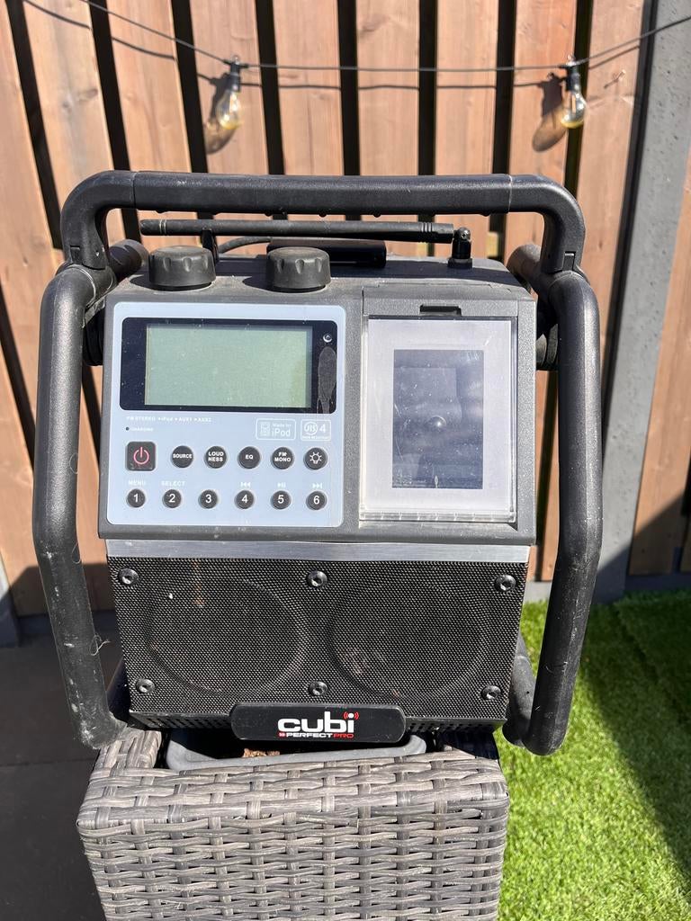 PerfectPro Cubi Bouwradio - Robuust en Draagbaar, Ophalen, Gebruikt, Bouwradio