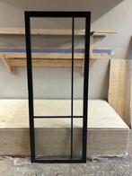 Skantrae Zwarte stalen binnendeur met glas, Ophalen, 80 tot 100 cm, Binnendeur, Nieuw