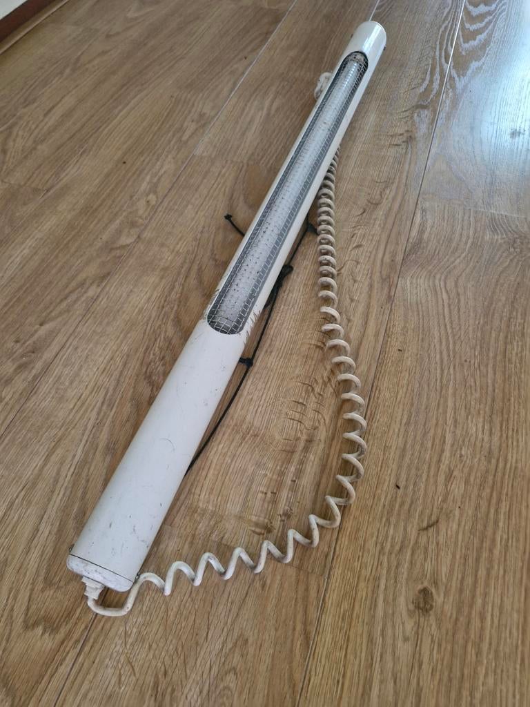 Vintage TL-lamp met spiraalsnoer, Ophalen, Gebruikt, Vintage, Industrieel, Retro