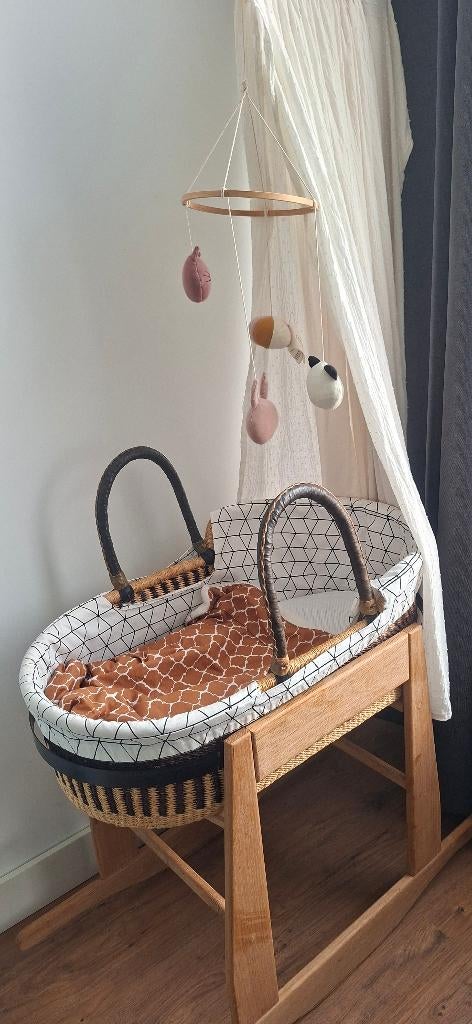 Petit Filippe Moses Basket with accessories, Kinderen en Baby's, Ophalen, Zo goed als nieuw, Minder dan 140 cm, Matras