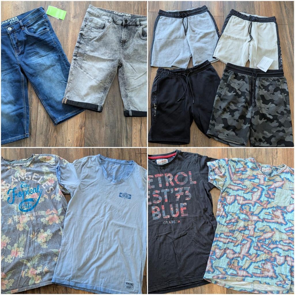 Kledingpakket jongens Vingino Petrol 170/176, Ophalen of Verzenden, Jongen, Shirt of Longsleeve