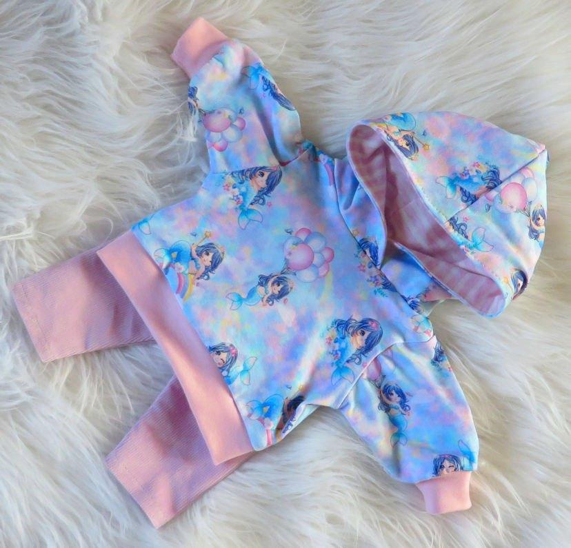 Kledingsetje zeemeermin past babypop 43 cm, Kinderen en Baby's, Speelgoed | Poppen, Ophalen of Verzenden, Nieuw, Babypop