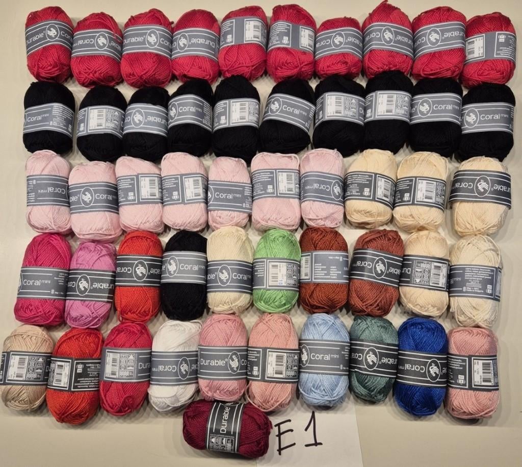 Durable Coral Mini 51 bolletjes E1, Hobby en Vrije tijd, Breien en Haken, Nieuw, Postbus 137 5140 AC Waalwijk, Wol of Garen, Durable@durable.nl