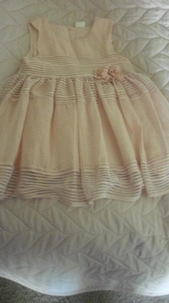 Rose gevoerd doop-jurkje maat 74, Jurkje of Rokje, H&M, Zo goed als nieuw, Verzenden