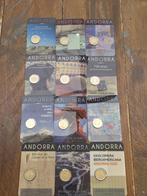 20260044: 12X Coincards Andorra 2014 t/m 2020, Ophalen of Verzenden, Overige landen, 2 euro, Setje