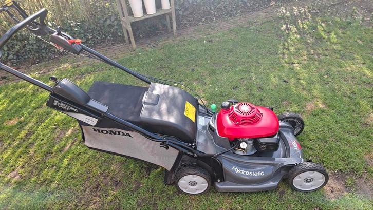 Honda hrx 537 hydrostatic met elektrische start., Tuin en Terras, Grasmaaiers, Zo goed als nieuw, Benzine-grasmaaier, 50 cm of meer