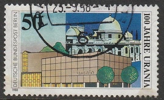 Berlijn 1988 804 Urania Sterrenwacht, Gest, Ophalen of Verzenden, Overige periodes, Gestempeld