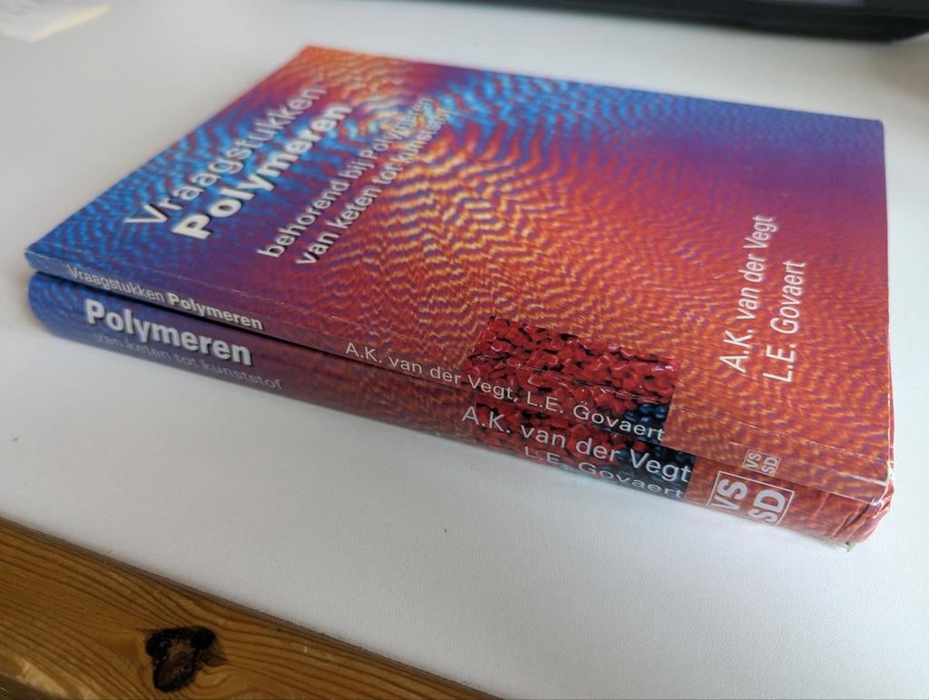 Vraagstukken Polymeren & Polymeren van keten tot kunststof, Boeken, A.K. van der Vegt, L.E. Govaert, Zo goed als nieuw, Beta, HBO