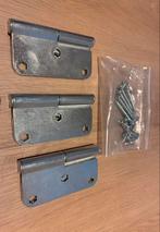 3x Berkvens Berdo Scharnieren Verzinkt Stompe Deur Rechts, Ophalen of Verzenden, Nieuw, IJzer, Scharnier