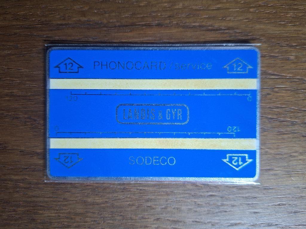 MINT service telefoonkaart type '12' serie 611S, Verzenden