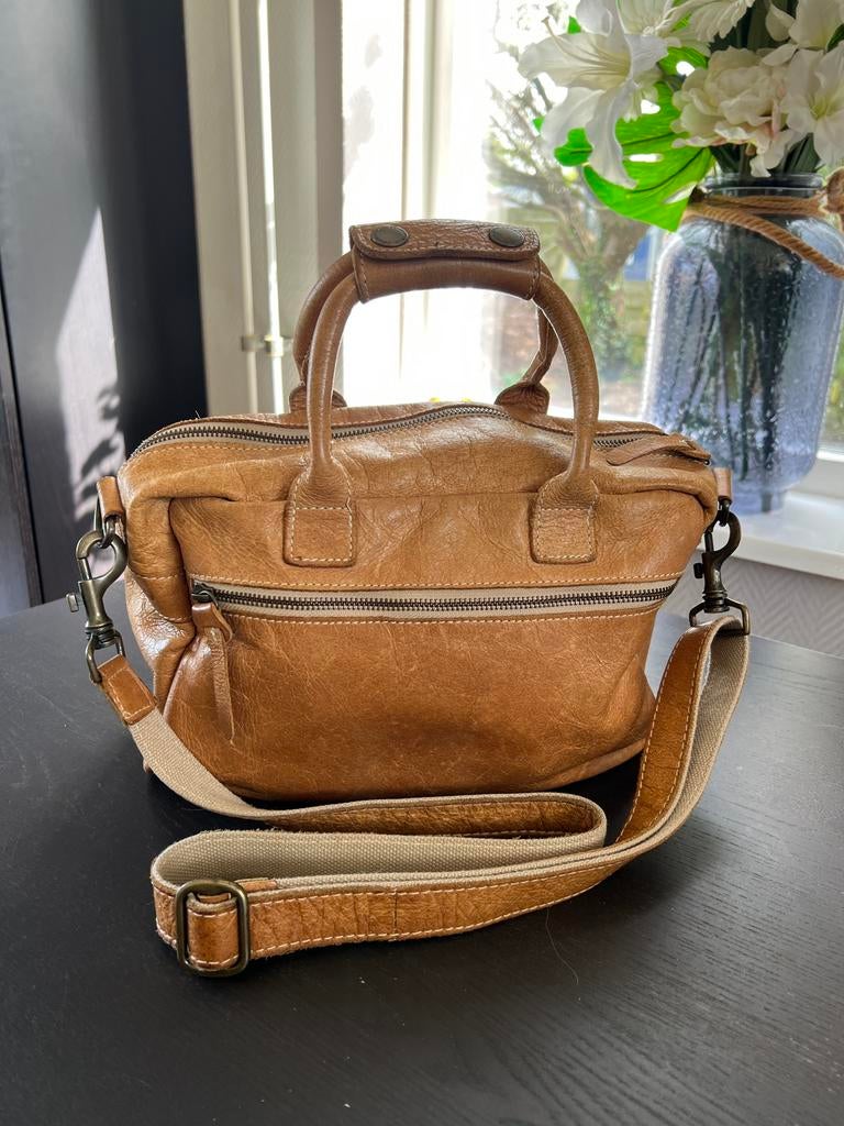 Leren Cowboysbag IZGS Bruin Leer Cowboy Bag Cowboys 30 x 20, Ophalen of Verzenden, Gebruikt, Bruin, Overige typen