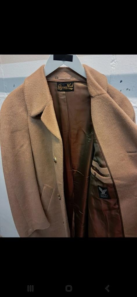 Heren jas alpaca wol maat L, Ophalen of Verzenden