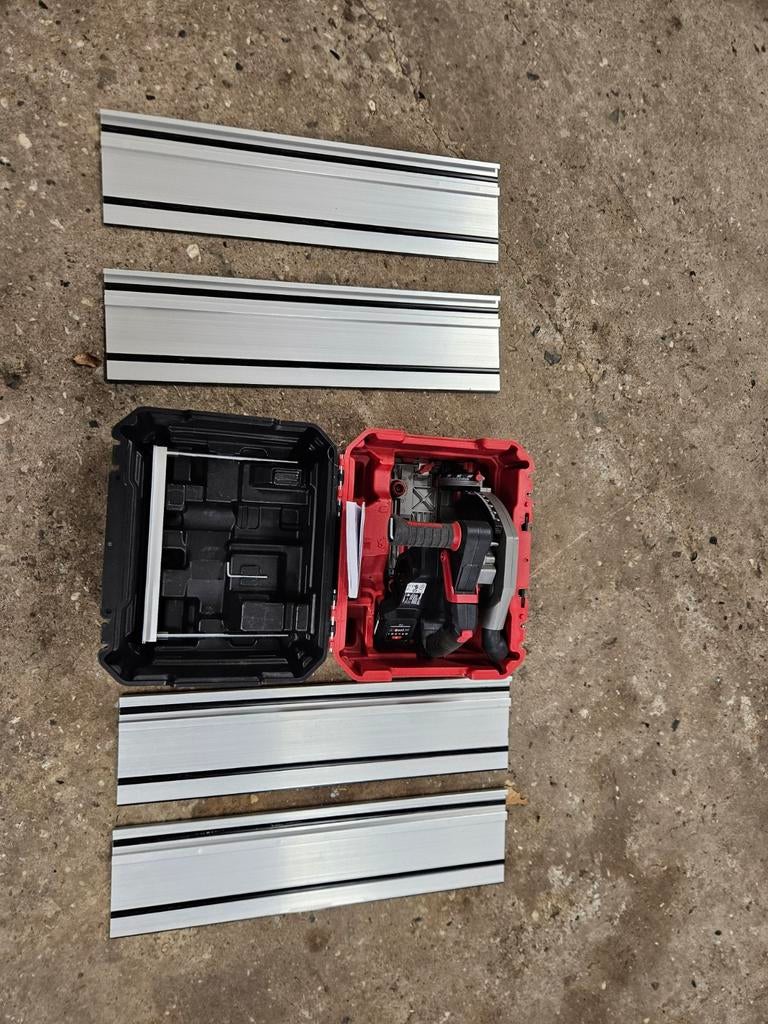 Parkside Performance Invalzaag ZGAN met 280 cm geleiderail, Ophalen, Invalzaag, Zo goed als nieuw, 30 tot 70 mm