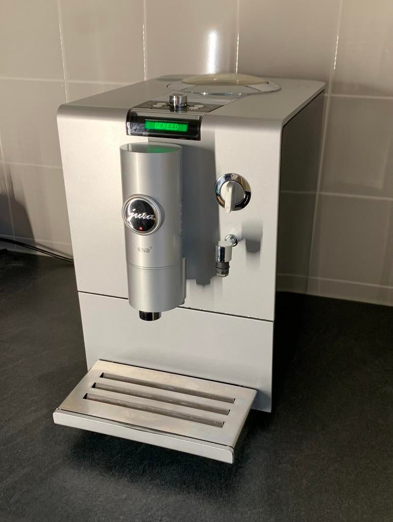 Jura Ena 7, Claris Blue waterfilter. Werkt perfect, Witgoed en Apparatuur, Koffiezetapparaten, Afneembaar waterreservoir, Koffiemachine