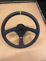 OMP sportstuur 3-spaaks leer- racestuur, met naaf, Auto-onderdelen, Besturing, Ophalen of Verzenden
