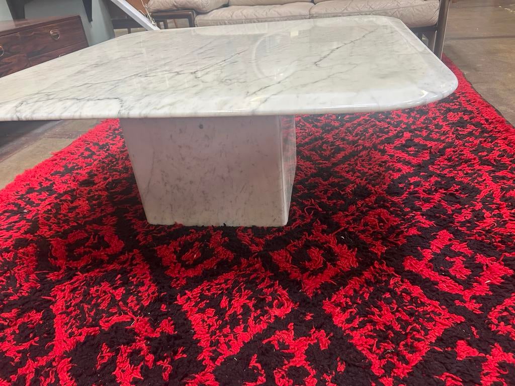 Vintage Marmer salon tafel, Huis en Inrichting, Tafels | Salontafels, Overige materialen, Gebruikt, 100 tot 150 cm, Minder dan 50 cm