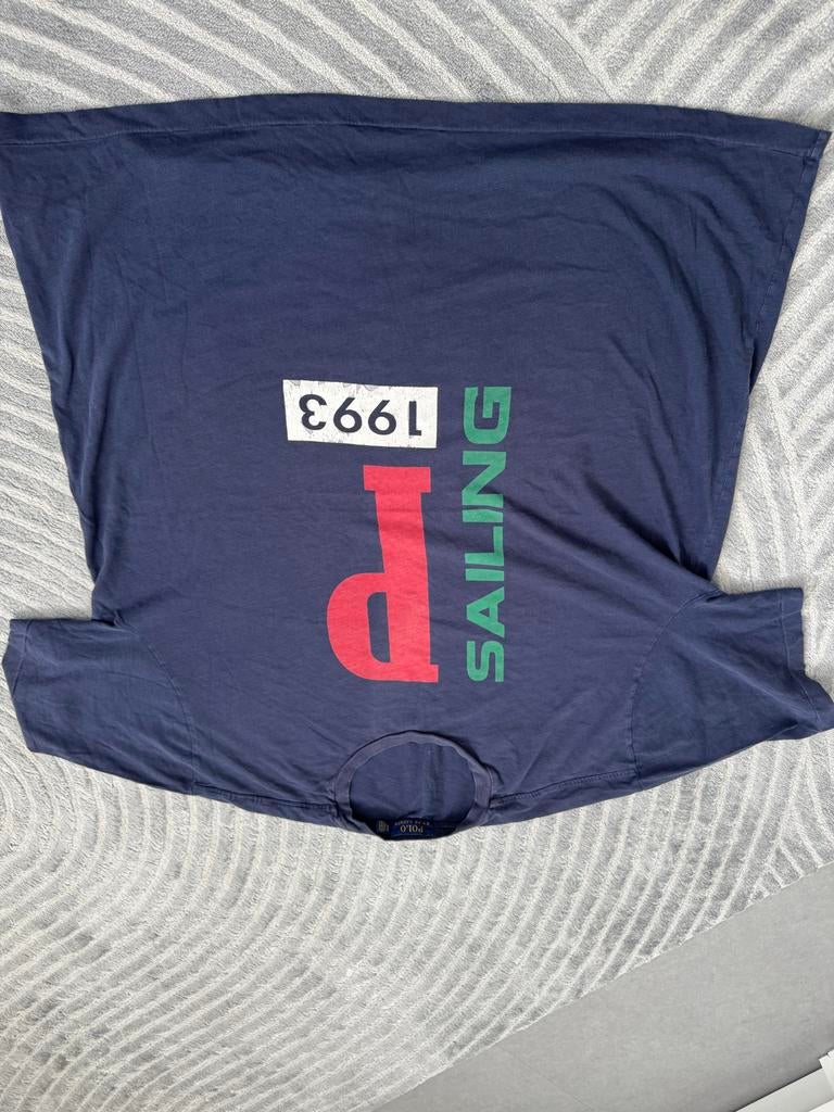 Polo Ralph Lauren T-shirt - Sailing 1993, Ophalen of Verzenden, Gedragen, Maat 48/50 (M), Blauw