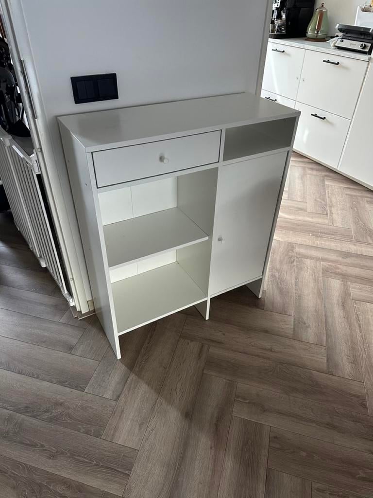 IKEA BAGGEBO Buffetkast, wit, 78x92 cm, Huis en Inrichting, Kasten | Buffetkasten, Ophalen, 50 tot 100 cm, Zo goed als nieuw, Minder dan 100 cm