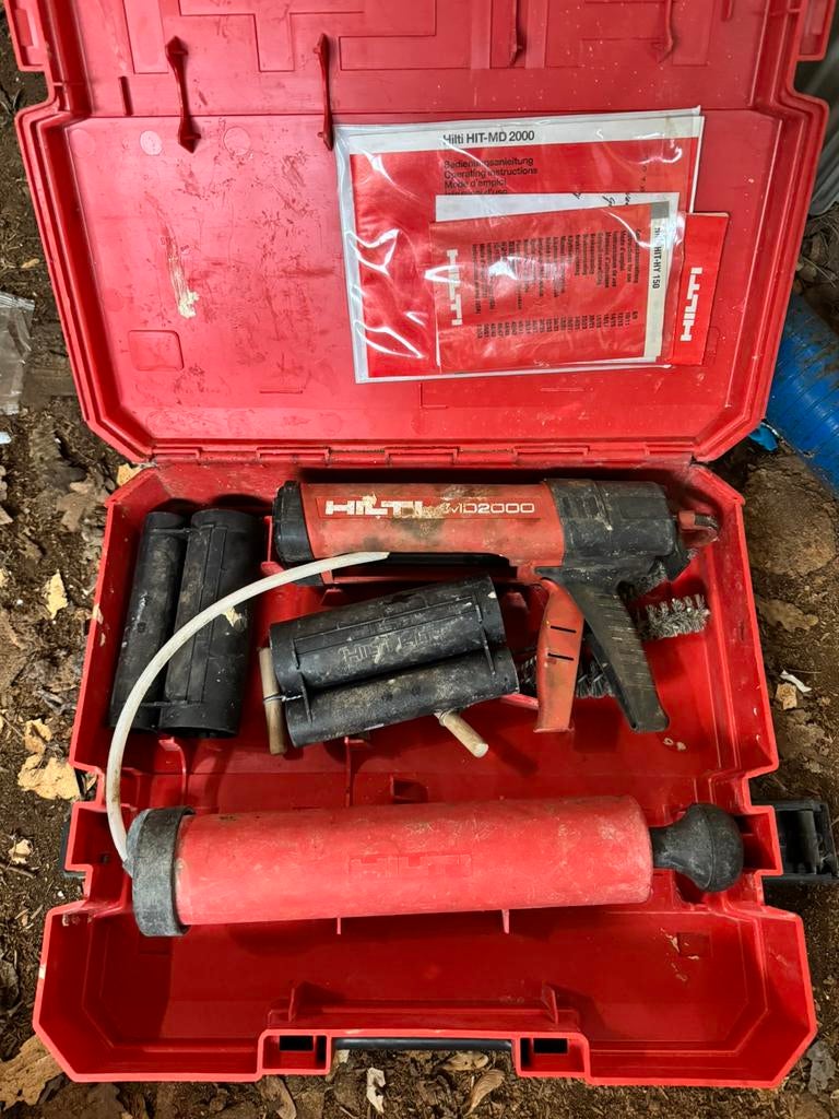 Hilti md2000 ankerverlijming, Doe-het-zelf en Verbouw, Gereedschap | Boormachines, Ophalen of Verzenden, Zo goed als nieuw