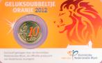 COIN CARD GELUKSDUBBELTJE ORANJE  JAAR 2012, Ophalen of Verzenden, Koningin Beatrix, Euro's, Setje