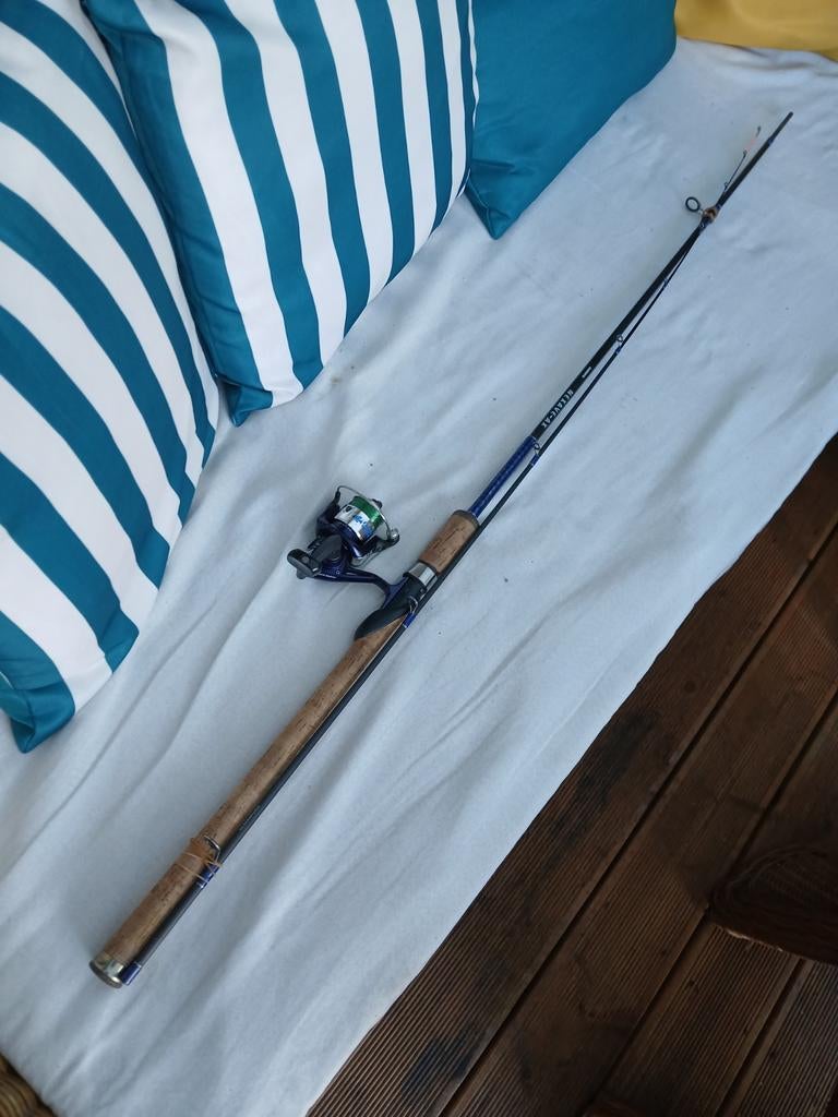 Roofvishengel Winckle Picker Shimano Nexave AX met Molen, Watersport en Boten, Ophalen of Verzenden, Gebruikt, Werphengel