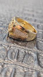 Prachtige paardenhoofd gouden 14karaat ring, Nieuw, Ophalen of Verzenden, Dame, Goud