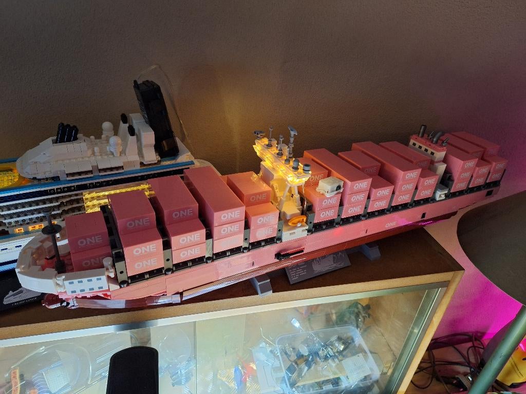 container schip van miniblocks, Ophalen, Zo goed als nieuw, Overige merken