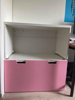 Ikea Stuva / Småstad kinder bureau met roze lade, Gebruikt, Minder dan 50 cm, Ophalen, Minder dan 90 cm