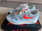 Patta x Nike air Max 1 ‘87 l White & Hyper Crimson l 42,5, Ophalen of Verzenden, Nieuw, Wit