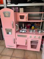 Roze kinderkeuken met accessoires, Kinderen en Baby's, Ophalen, Gebruikt, Hout, Speelkeuken