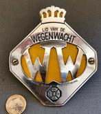 Vintage Wegenwacht ANWB-Schildje voor op de Grille, 50s/60s, Ophalen of Verzenden, Gebruikt