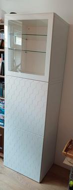 Ikea Bestå Servieskast met glazen vitrine en deuren, Ophalen, Met deur(en), Modern, Scandinavisch, Glas