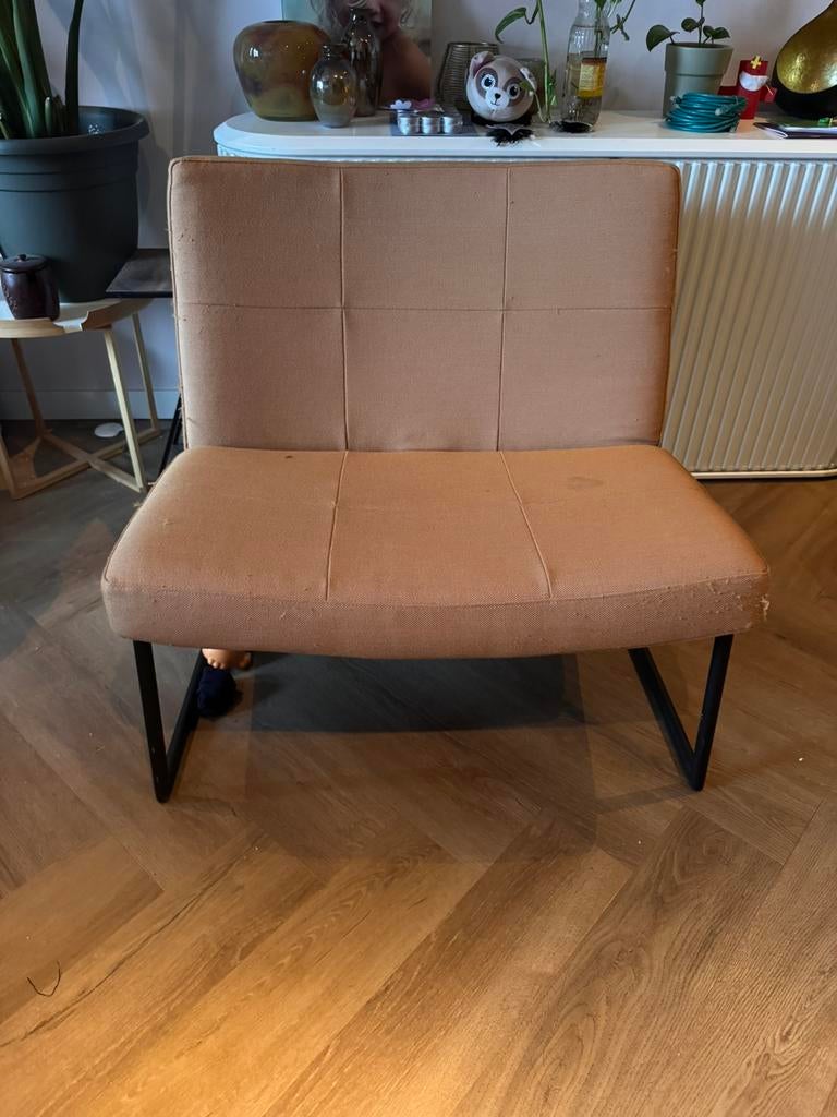 Designer loveseat Harvink, Huis en Inrichting, Banken | Sofa's en Chaises Longues, Ophalen, Eenpersoons, 75 tot 100 cm, Zo goed als nieuw