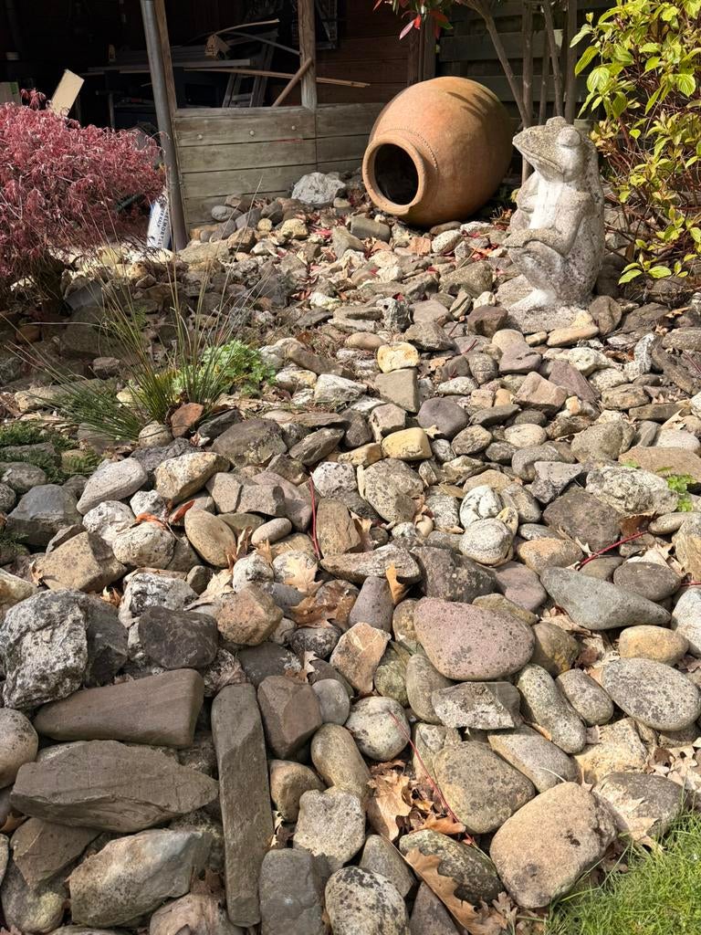 Gratis af te halen: Sierkeien / rivierkeien, Tuin en Terras, Grind, Keien en Split, Ophalen, Gebruikt, Kei