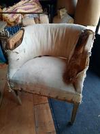 Oud houten brocante stoeltje fauteuil stoel, Ophalen