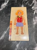 Laagjes puzzel menselijk lichaam hout, Ophalen of Verzenden, 10 tot 50 stukjes, Zo goed als nieuw