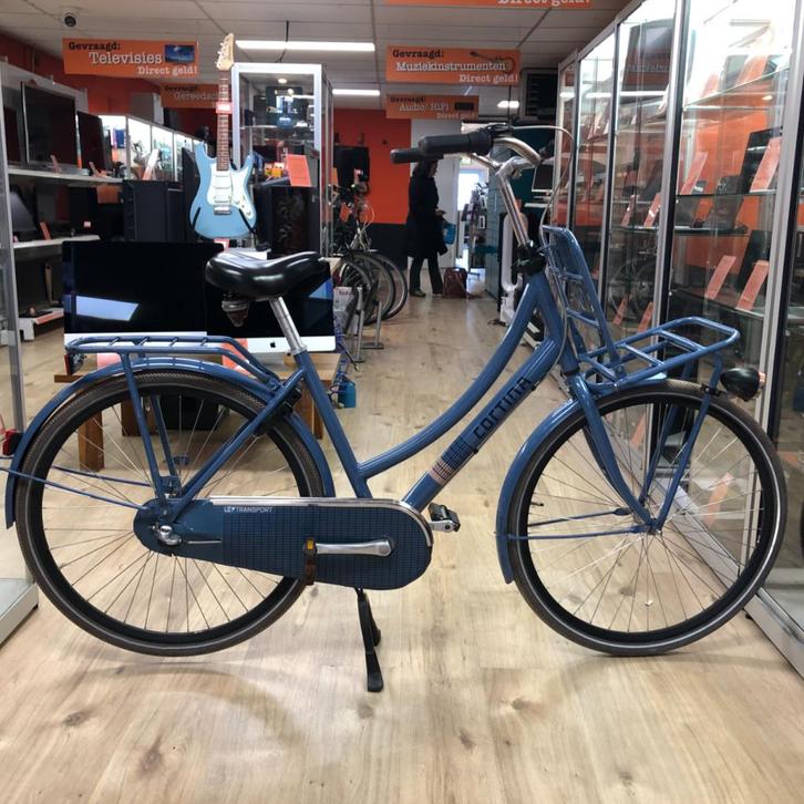 Cortina U4 Dames Transportfiets Blauw | Nette Staat, Fietsen en Brommers, Fietsen | Dames | Damesfietsen, Zo goed als nieuw