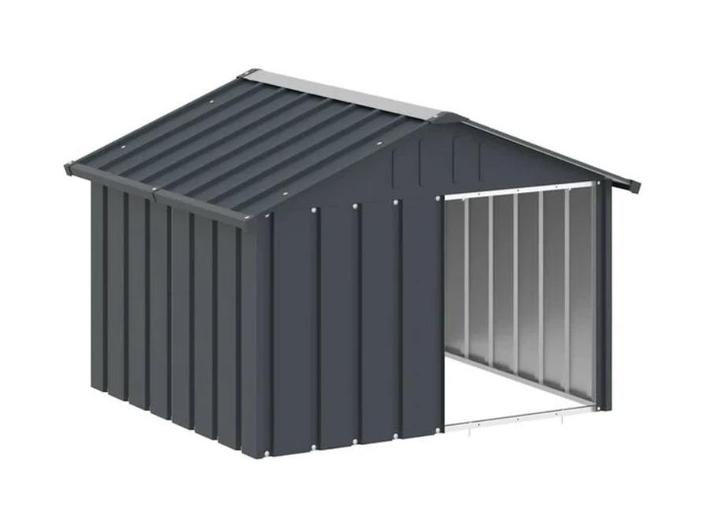 AANBIEDING | Hondenhok 116,5x103x81,5 cm gegalvaniseerd staa, Dieren en Toebehoren, Hondenhokken, Nieuw, 65 tot 100 cm, 110 cm of meer