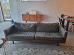 Sissy-Boy bank Amsterdam + loveseat donkergroen eco leer, Ophalen, Hip eco, Gebruikt, Driepersoons