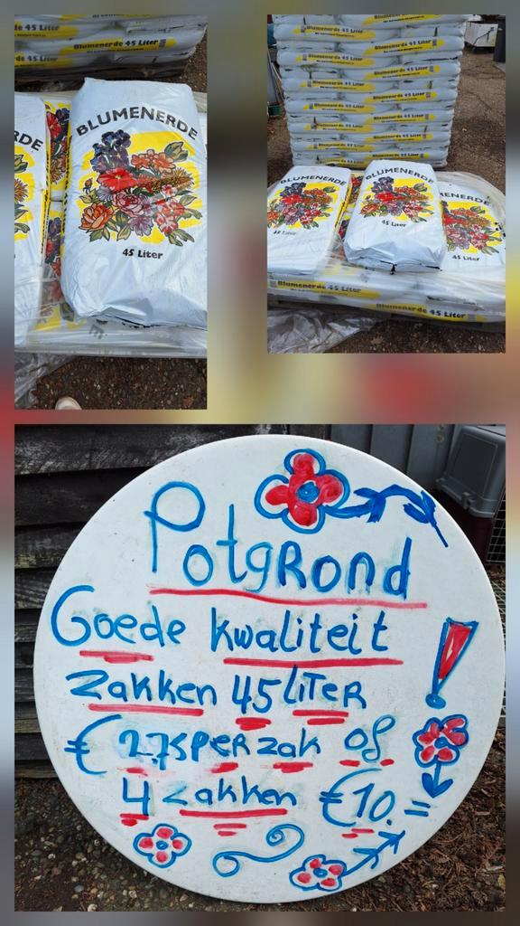 Potgrond zak 45 liter, Tuin en Terras, Aarde en Mest, Potgrond, Ophalen