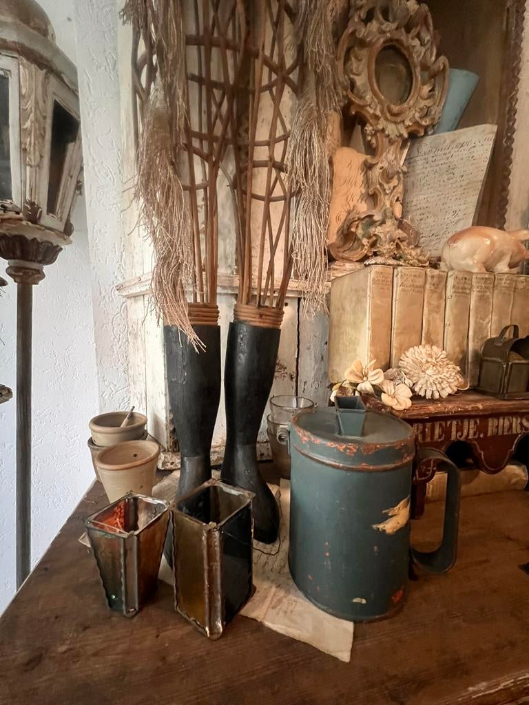 Oude antieke collectebus geldbus collecte bus geld brocante, Ophalen of Verzenden