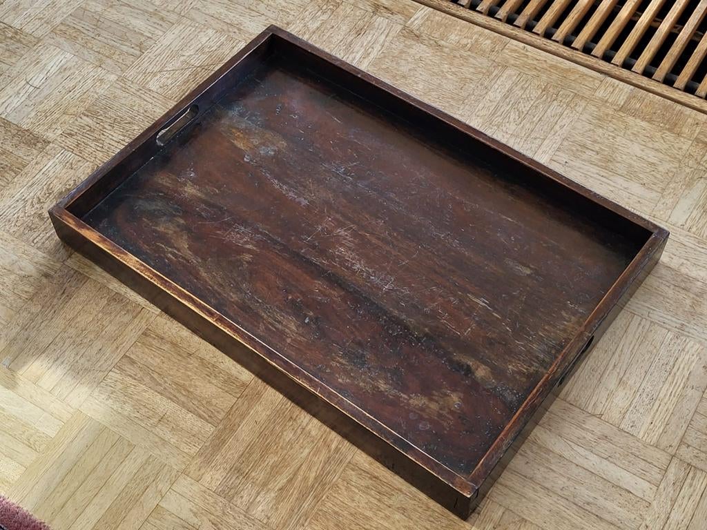 Houten dienblad zware kwaliteit, Ophalen, Rechthoekig, Hout