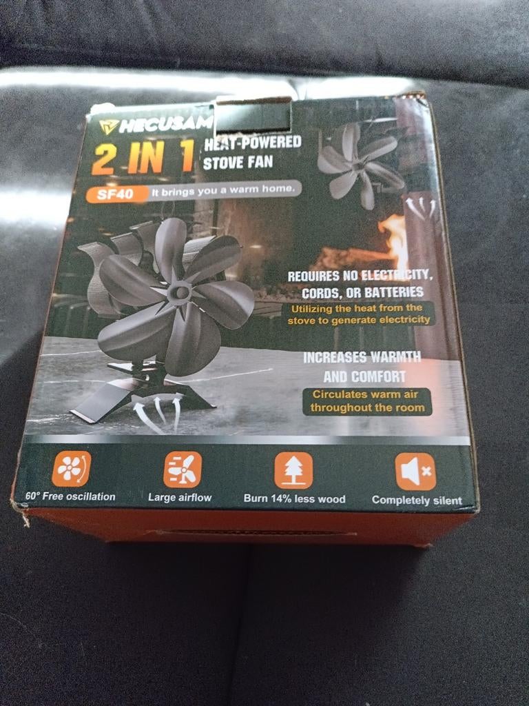 Hecusam Heat Powered Stove Fan SF40, Ophalen of Verzenden